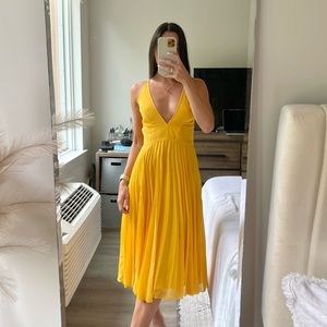 ASOS Gold Midi Dress